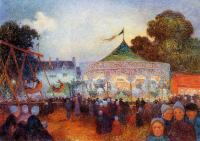 Ferdinand Loyen Du Puigaudeau - Carousel at Night at the Fair